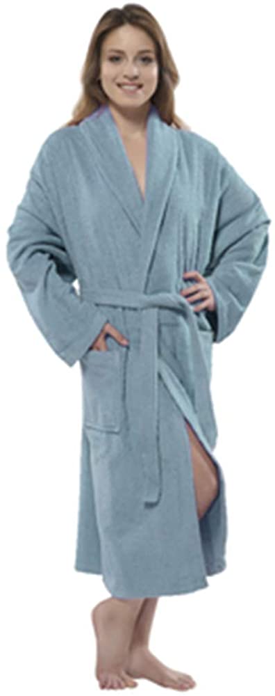 Price:$29.00 CESHME 100% Turkish Cotton Terry Kimono Women's Bathrobe 360 Wrap in Style at Amazon Women’s Clothing store