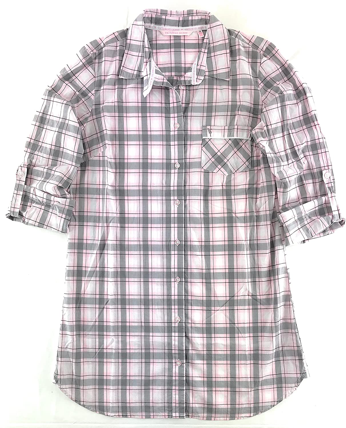 Price:$29.99 Victoria's Secret Mayfair Cotton Long Sleeve Sleepshirt at Amazon Women’s Clothing store