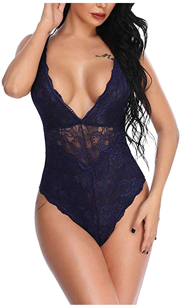Price:$1.12 Molisell Women Sexy Exquisite Mesh Lingerie Lace Teddy Strap Babydoll Bra with Garter Belt Set at Amazon Women’s Clothing store