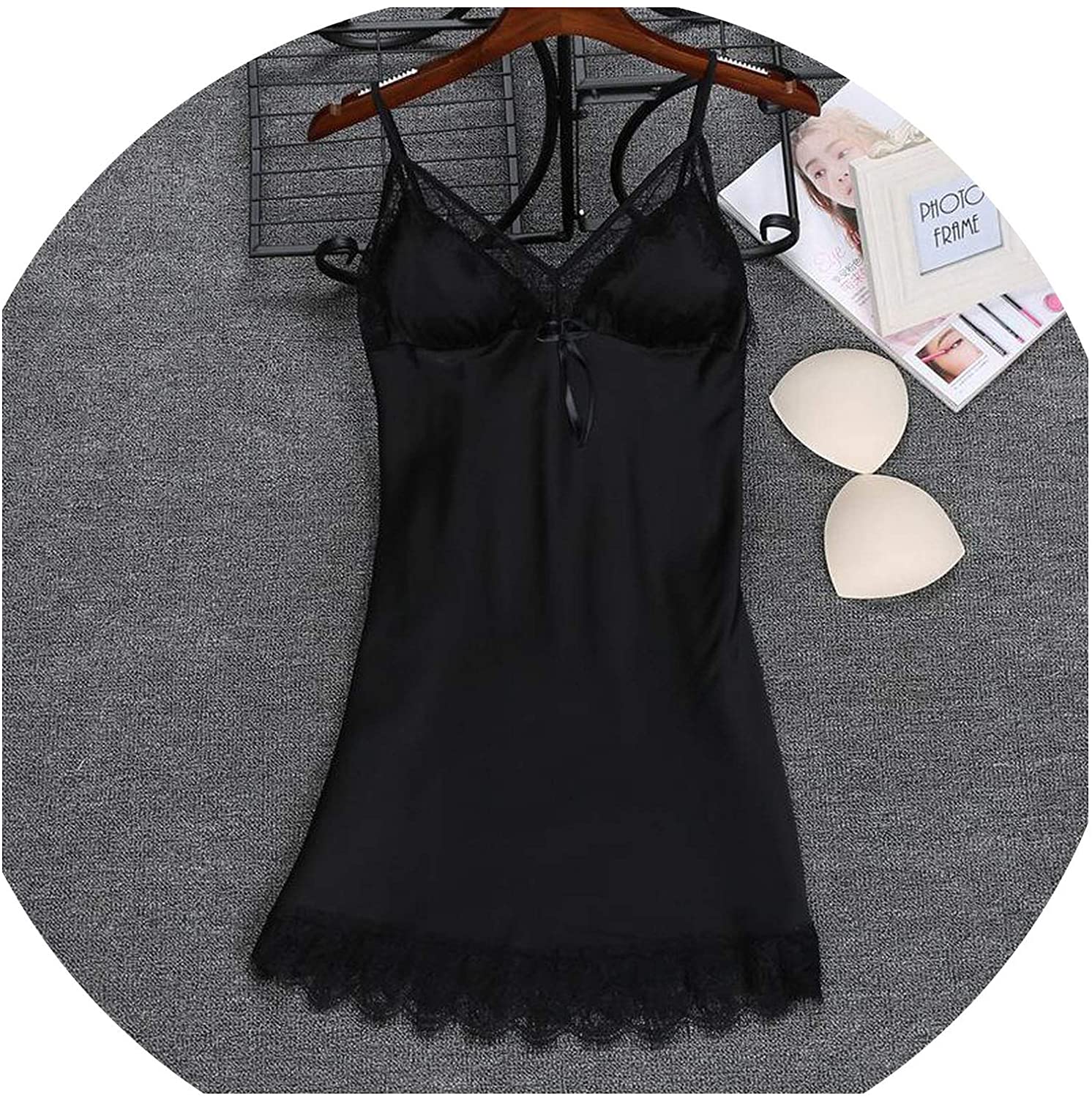 Price:$26.35 Sexy Women Rayon Kimono Bathrobe Lace Trim Sleepwear at Amazon Women’s Clothing store