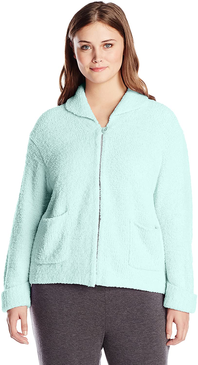 Price:$45.43 Casual Moments Women's Plus Size Bed Jacket, Blue, 3X at Amazon Women’s Clothing store