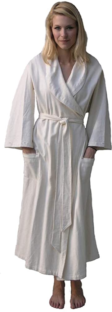 Price:$99.00 Women's French Terry Hemp Spa Robe at Amazon Women’s Clothing store