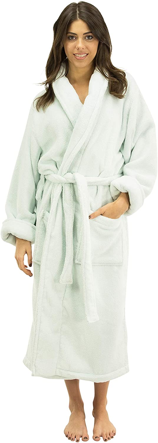 Price:$59.95 Comfy Robes Women's Zero Twist Premium Shawl Collar Robes at Amazon Women’s Clothing store