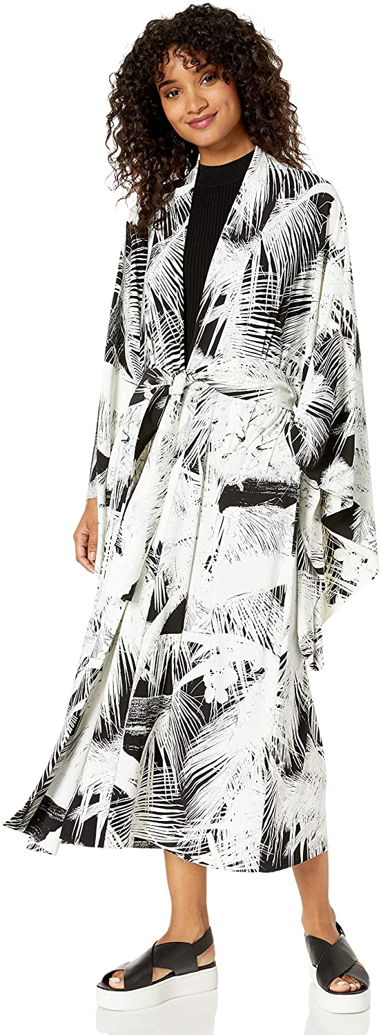 Price:$252.36 Norma Kamali Women's Midcalf Robe, Palm Beach, S at Amazon Women’s Clothing store