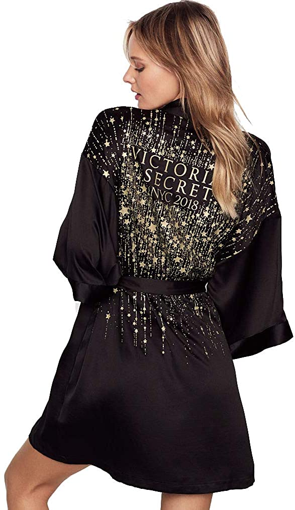 Price:$65.00 Victorias Secrets Show 2018 Black Robe (M/L) at Amazon Women’s Clothing store