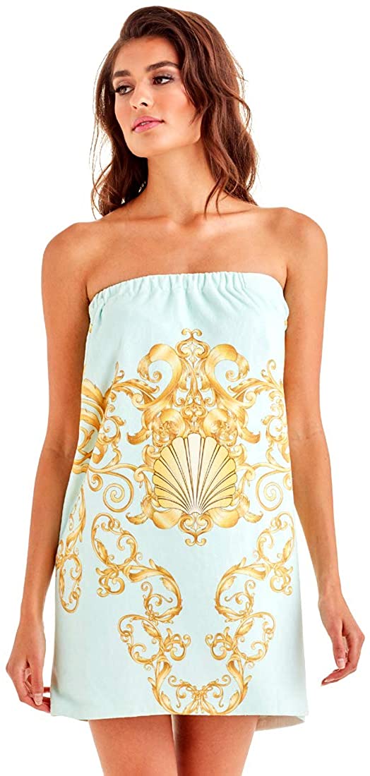 Price:$112.49 Wrap Up by VP Baroque Seafoam Microfiber Luxury Wrap Green at Amazon Women’s Clothing store