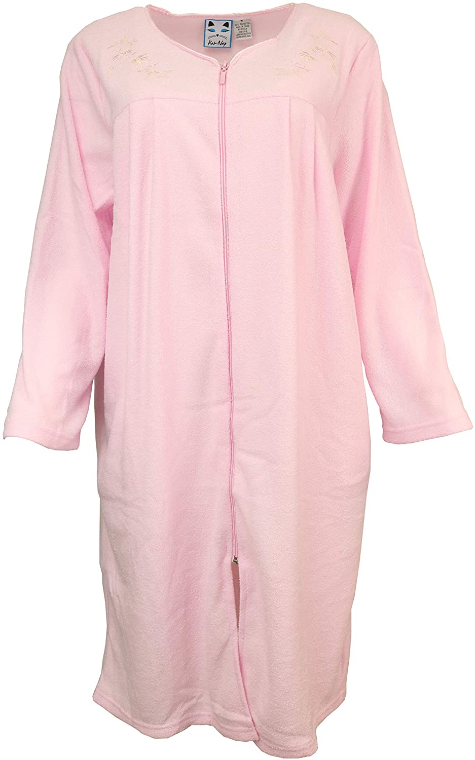 Price:$24.00 Sutton Women's Terry Zippered Cover-up Robe with Pockets, Long Sleeves at Amazon Women’s Clothing store