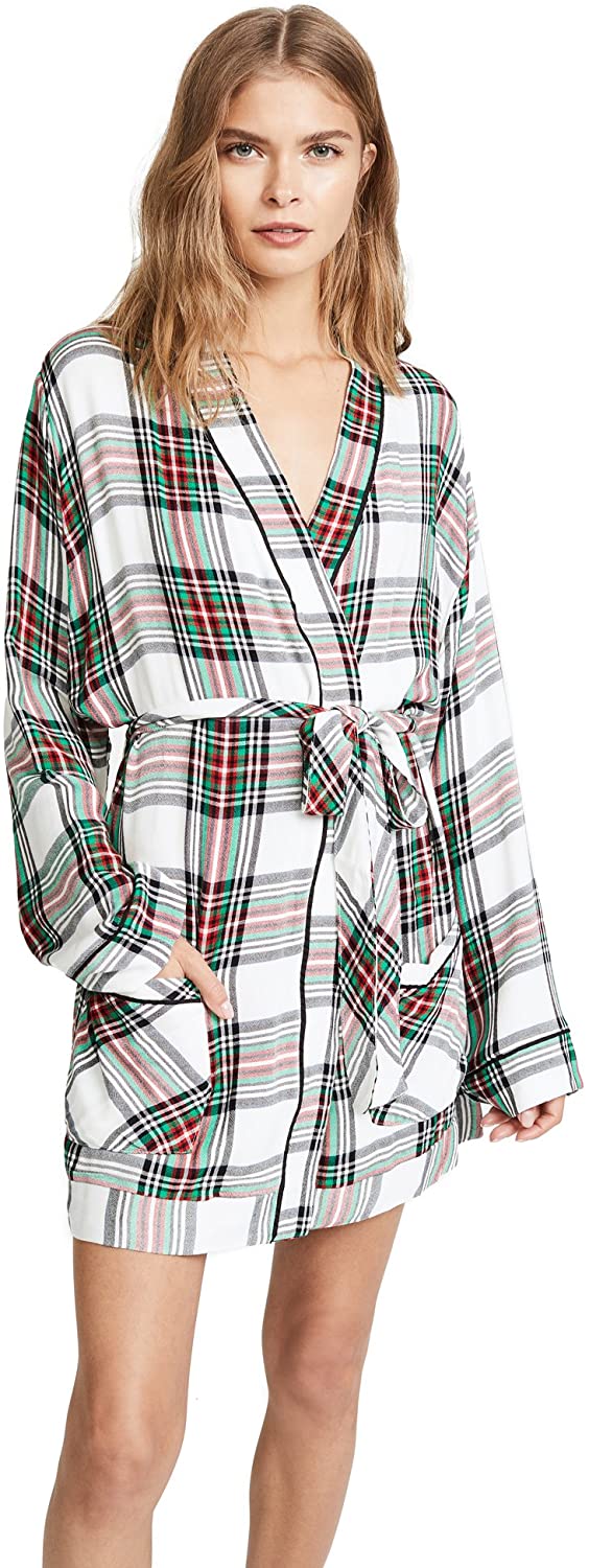 Price:$29.75 Plush Women's Woven Robe at Amazon Women’s Clothing store
