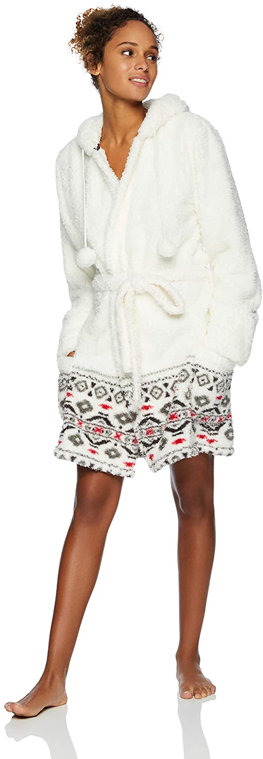 Price:$68.89    PJ Salvage Women's Plush Bath Robe, Cozy Natural, X-Large  Clothing