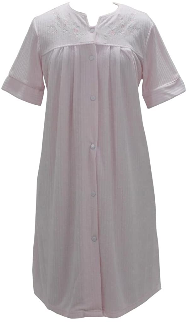 Price:$72.00 Miss Elaine 359442R New Pink/Mint Short Drop Needle Terry Robe at Amazon Women’s Clothing store