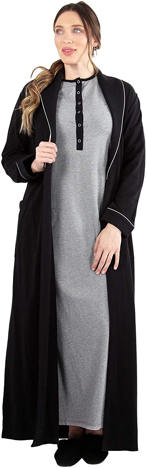 Price:$88.00 MeMoi Collection Quilted Robe | cute women's clothing | Sleepwear at Amazon Women’s Clothing store