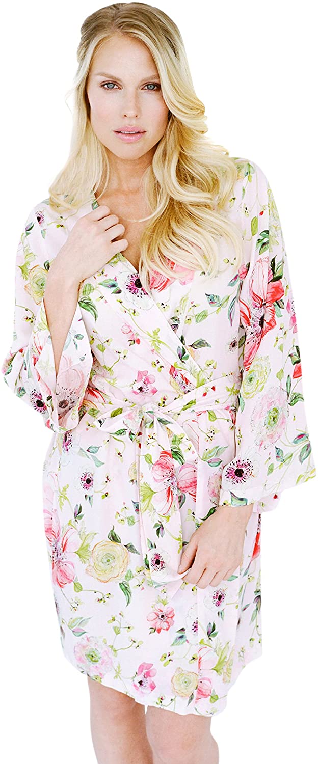 Price:$25.00 Knee Length Kimono Robe Ebba Amongst Love -XS at Amazon Women’s Clothing store
