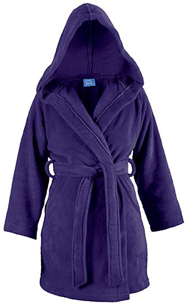 Price:$62.99 World's Softest Hooded Purple Short Robe - LG/XL at Amazon Women’s Clothing store