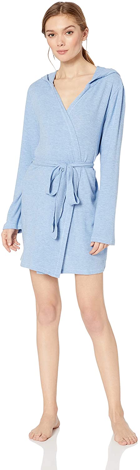 Price:$57.86 PJ Salvage Women's Cozy Lounge Bath Robe, Denim, X-Small at Amazon Women’s Clothing store