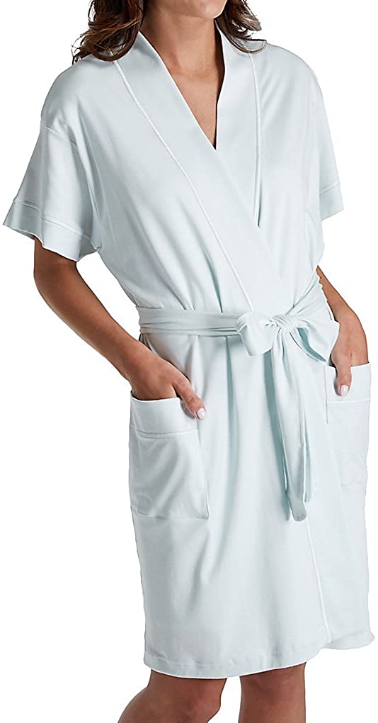 Price:$104.00 P-Jamas Women's Butterknits Cap Sleeve Short Robe 347660 at Amazon Women’s Clothing store