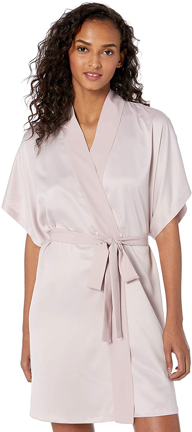 Price:$91.00 Natori Women's Satin Wrap, Rose Beige, S at Amazon Women’s Clothing store