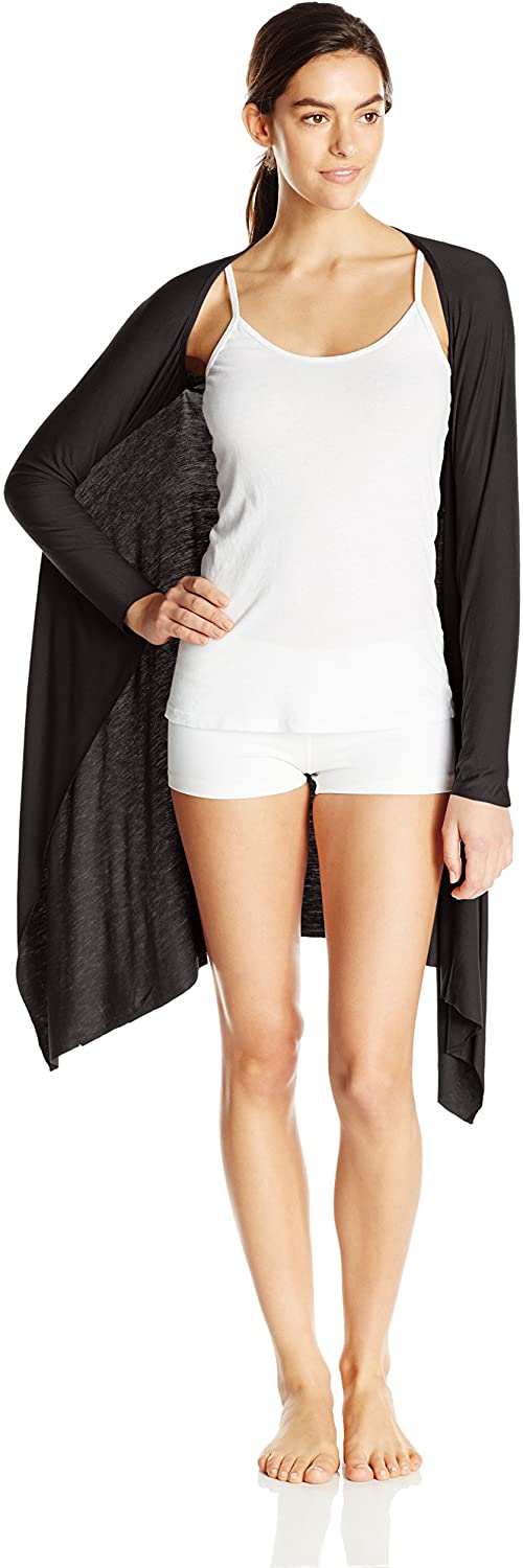 Price:$25.46 Ahh By Rhonda Shear Women's Sexy Snuggle Knit Shrug, Black, Medium/Large at Amazon Women’s Clothing store