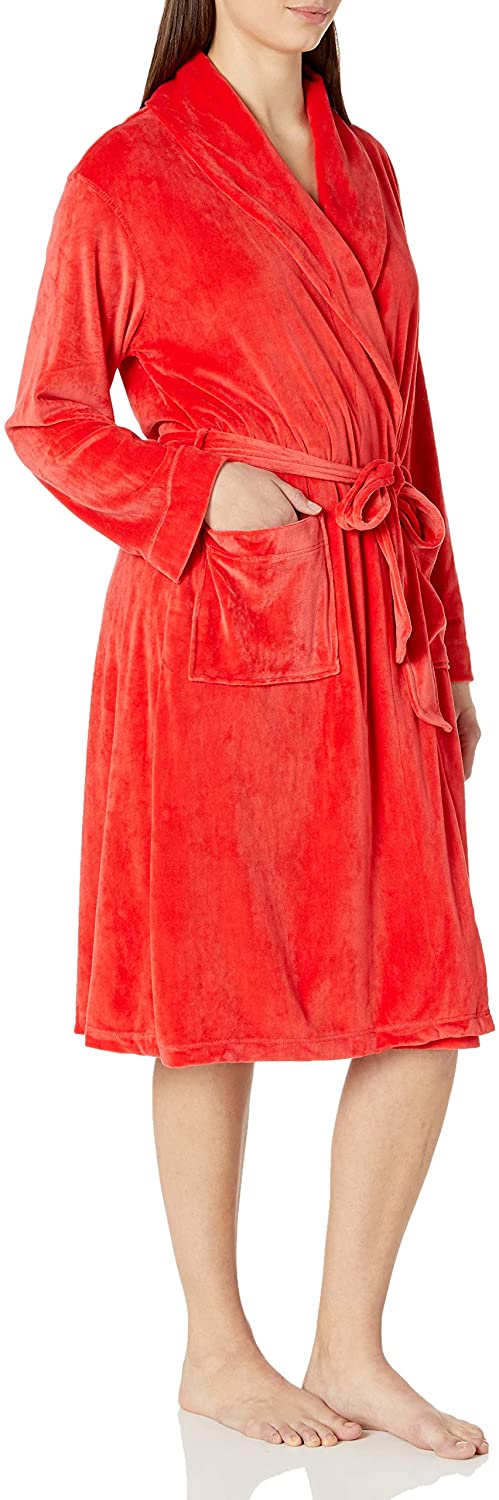 Price:$30.64 ELLEN TRACY Women's Long Baby Fleece Komono Wrap Robe at Amazon Women’s Clothing store