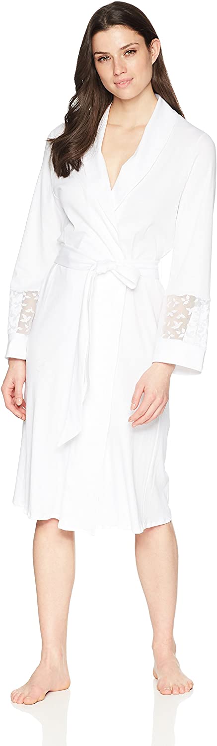 Price:$450.84 HANRO Women's Iris Robe at Amazon Women’s Clothing store