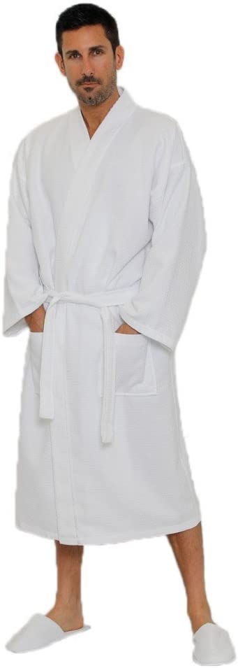 Price:$49.99    Daylee Naturals Waffle Kimono Bathrobe for Men and Women - Large/One Size  Clothing