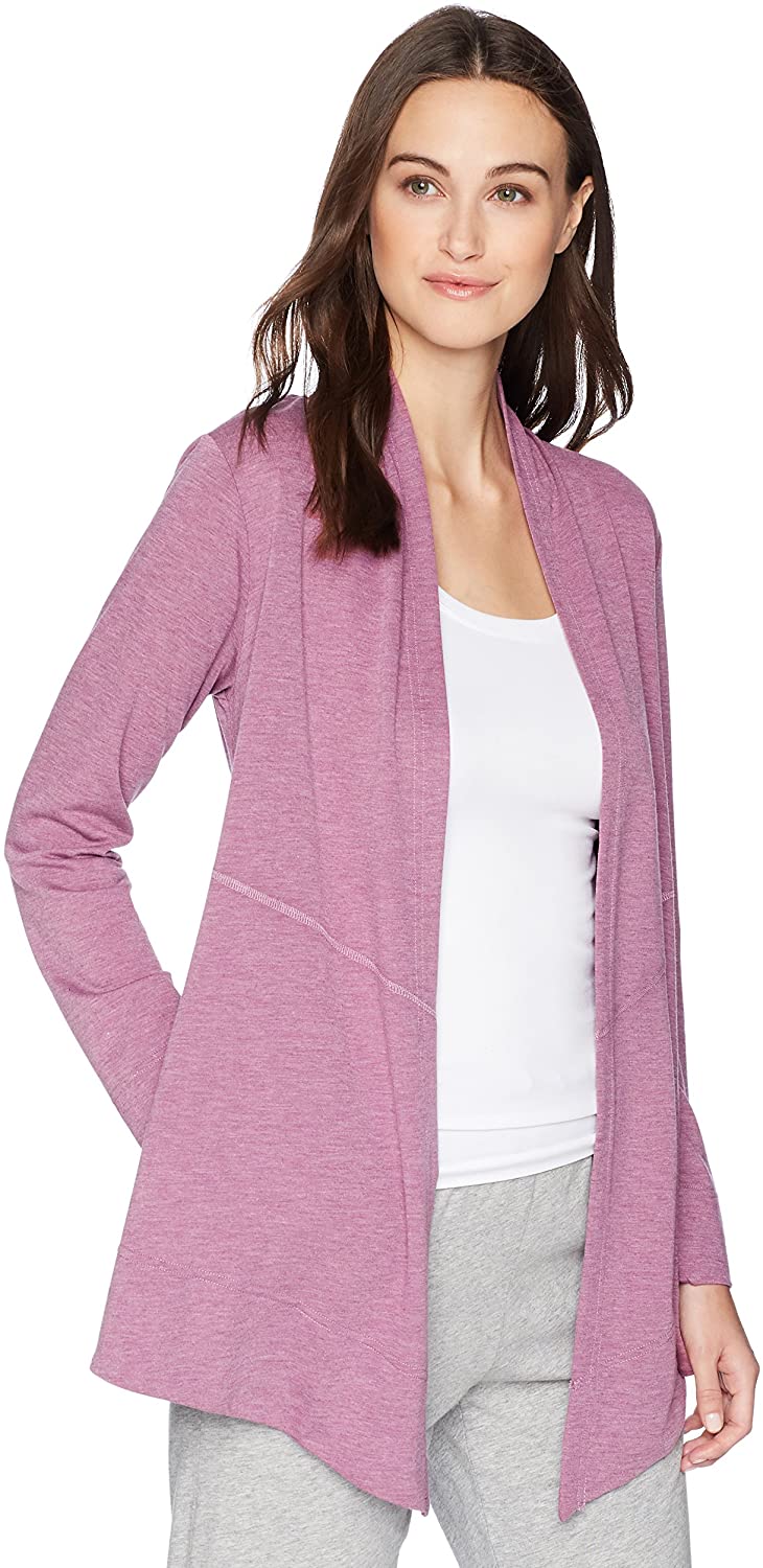 Price:$42.12 N Natori Women's NVIOUS Jacket, Heather Sangria, XS at Amazon Women’s Clothing store