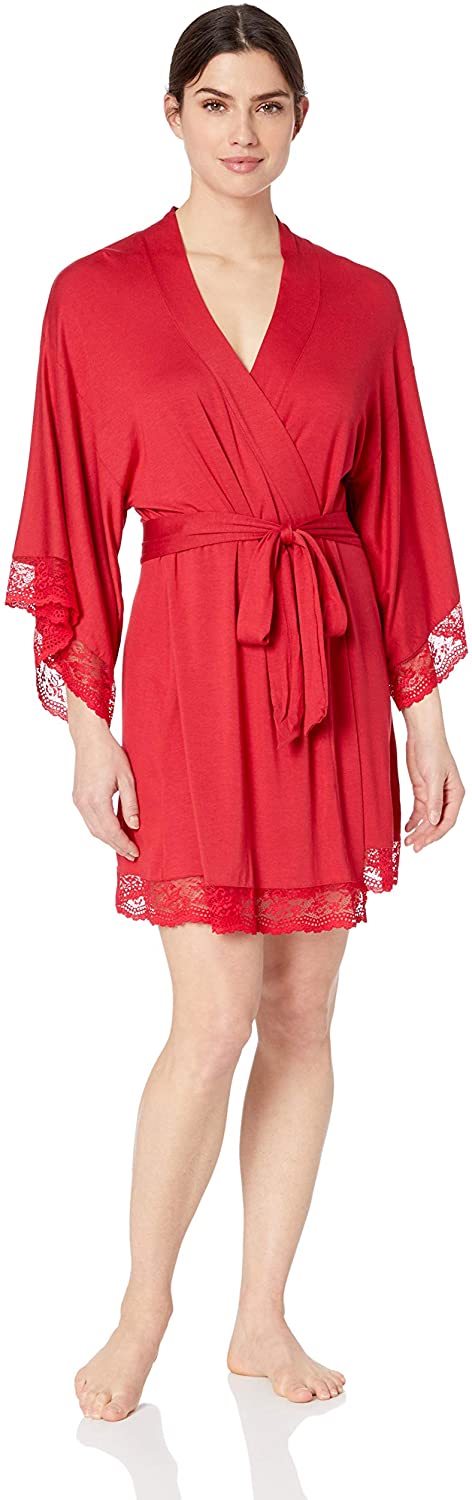 Price:$82.06 Eberjey Women's Colette Mademoiselle Kimono Robe at Amazon Women’s Clothing store