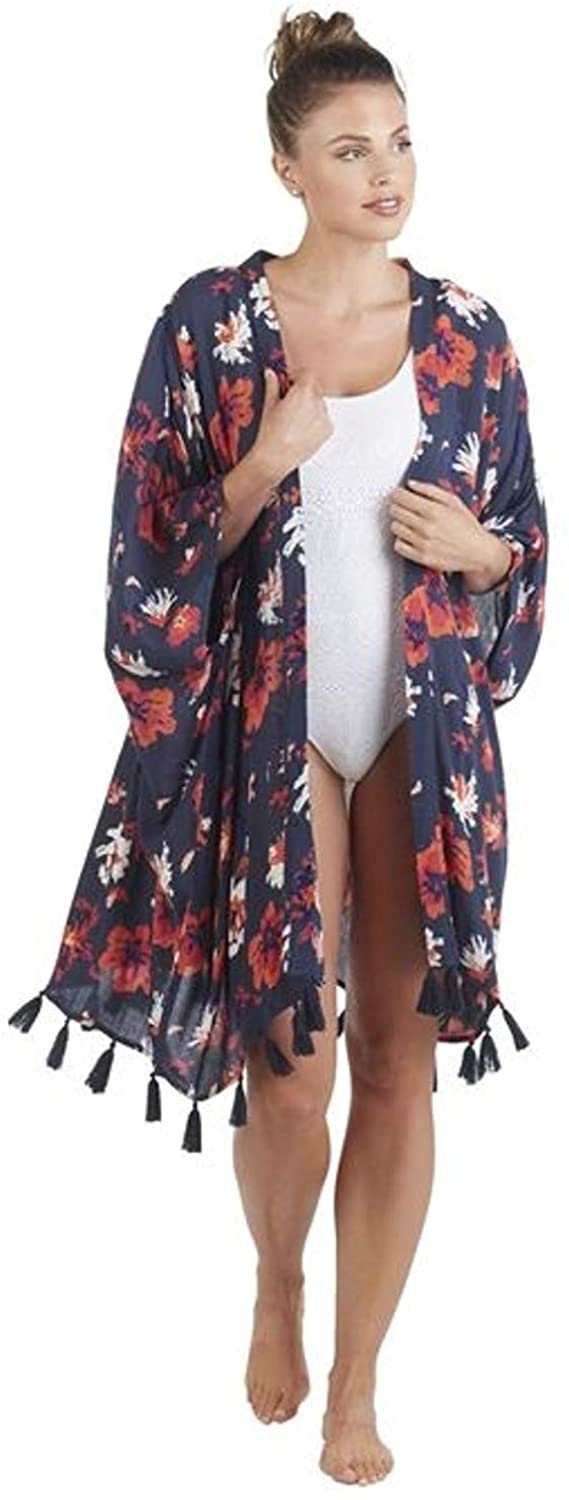 Price:$45.00 Mud Pie Kyla Tassel Kimono (Ikat) at Amazon Women’s Clothing store