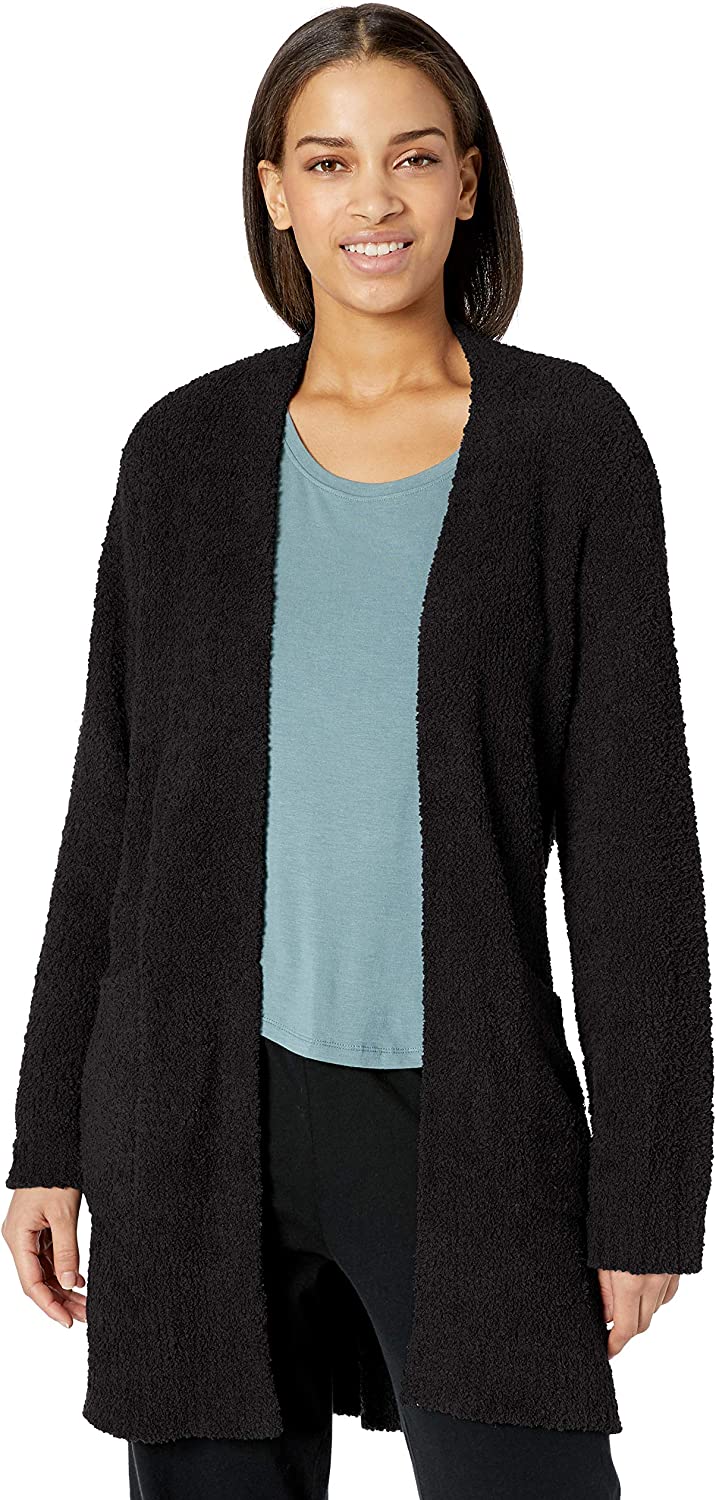 Price:$46.32 Josie by Natori Women's Chenille Teddy Cardi, Black, S at Amazon Women’s Clothing store