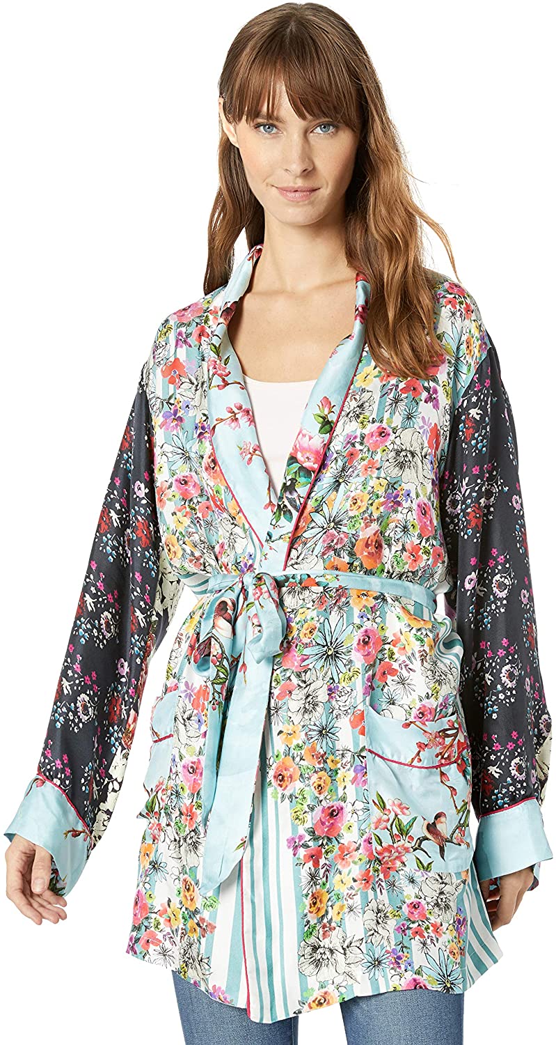 Price:$389.71 Johnny Was Women's Robe Style Kimono with Tie Waist at Amazon Women’s Clothing store