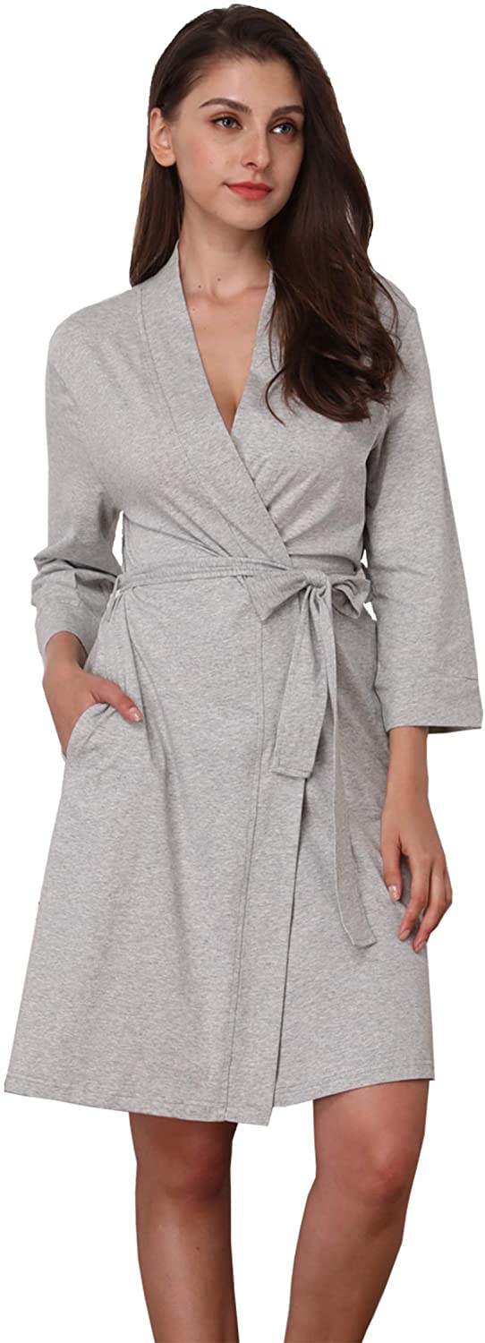 Price:$15.99 Giorzio Women's Waffle Spa Robe Lightweight Kimono Bathrobe Soft Hotel Sleepwear, Grey XXL at Amazon Women’s Clothing store