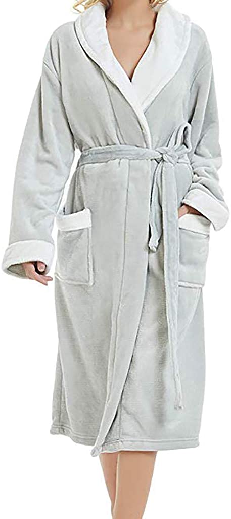 Price:$5.55 Redshop Women Kimono Robes Cotton Warm Lightweight Long Soft Robe Knit Bathrobe Sleepwear at Amazon Women’s Clothing store