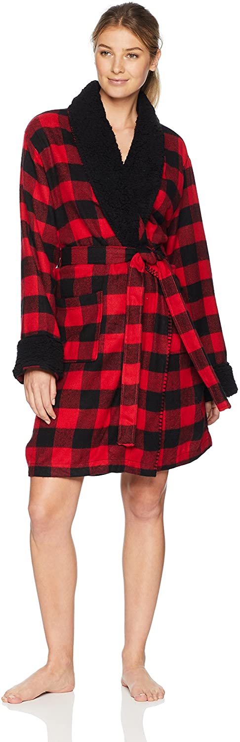 Price:$33.54 Artemis Women's Vintage Luxury Ladies Robe Collection, red Madras, OSFM at Amazon Women’s Clothing store