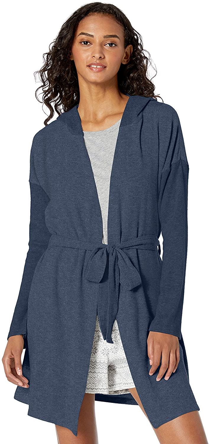 Price:$71.50 PJ Salvage Women's Peachy DUSTERS Robes, Navy, L at Amazon Women’s Clothing store