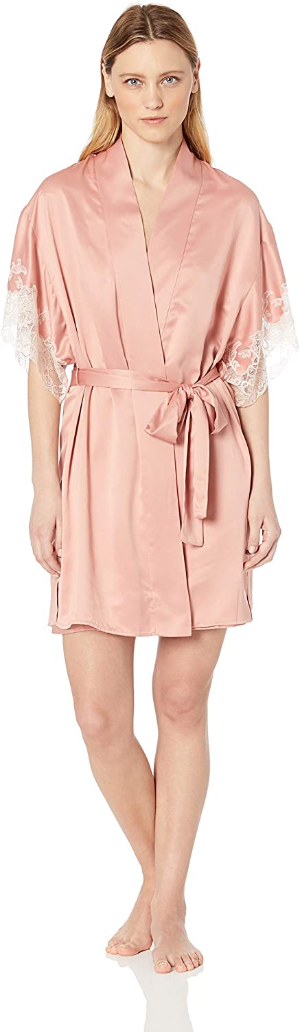 Price:$113.14 Natori Women's Satin Wrap, Rose Dawn/Pink Dogwood, M at Amazon Women’s Clothing store