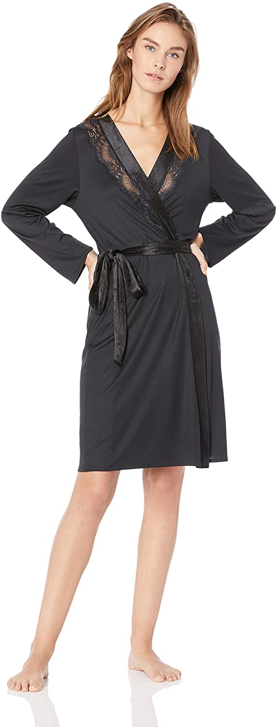 Price:$210.89 HANRO Women's Ava Robe at Amazon Women’s Clothing store