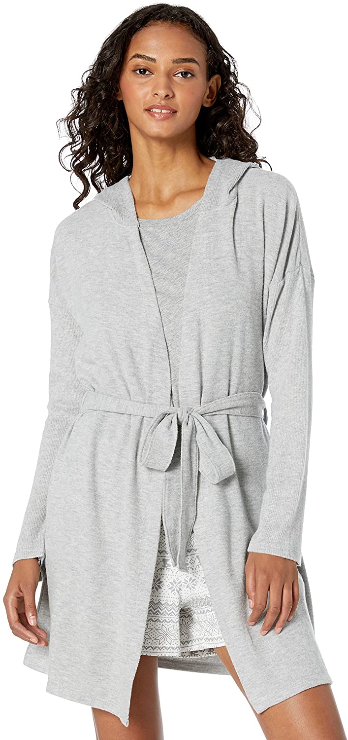 Price:$41.70 PJ Salvage Women's Peachy DUSTERS Robes, Heather Gray, XL at Amazon Women’s Clothing store