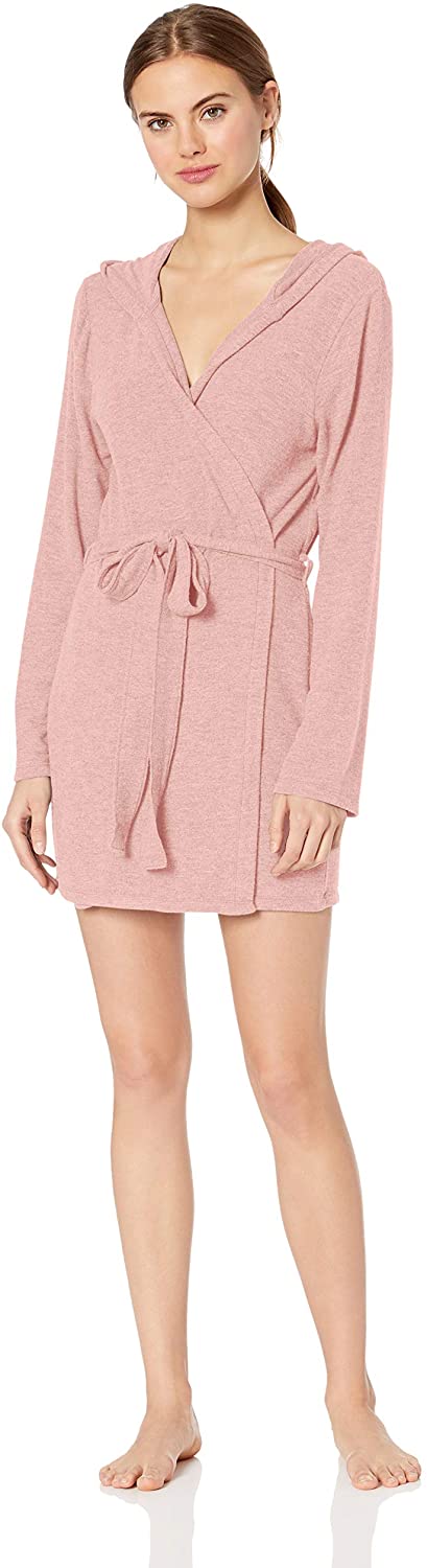 Price:$57.66 PJ Salvage Women's Cozy Lounge Bath Robe, Blush, Large at Amazon Women’s Clothing store
