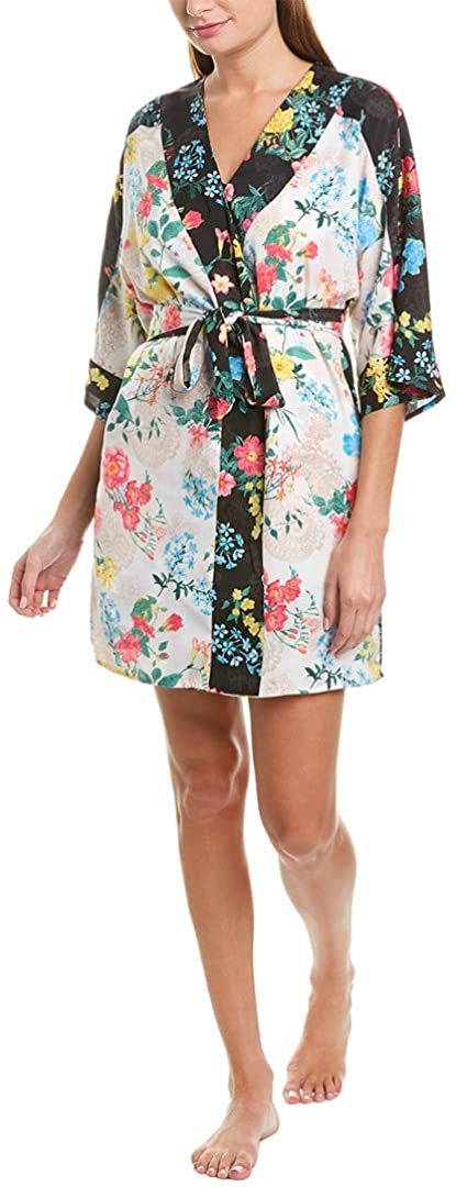 Price:$29.99 Betsey Johnson Womens Printed Robe, L, White at Amazon Women’s Clothing store