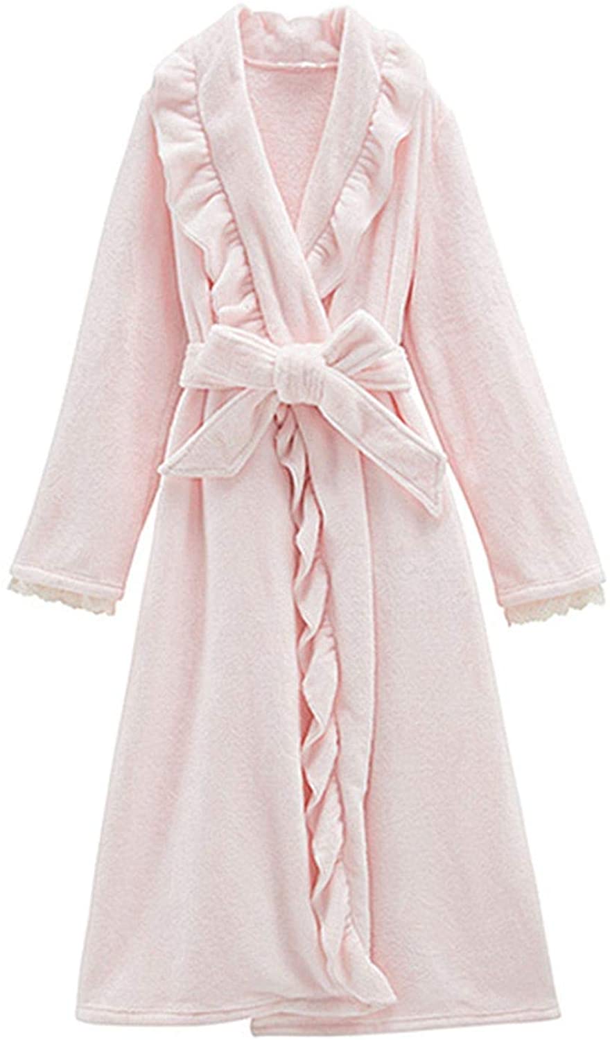 Price:$34.47 Autumn Winter Women Lolita Sleepwear Flannel Robe Ruffle Pajamas.Warm Bathrobes Bathrobesgown Robes Dressing Gown Loungewear at Amazon Women’s Clothing store