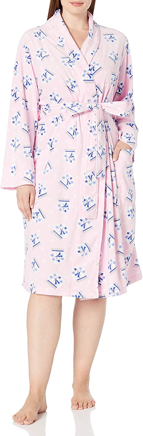 Price:$38.60 Jockey Women's Plus Size Microfleece Printed Robe at Amazon Women’s Clothing store
