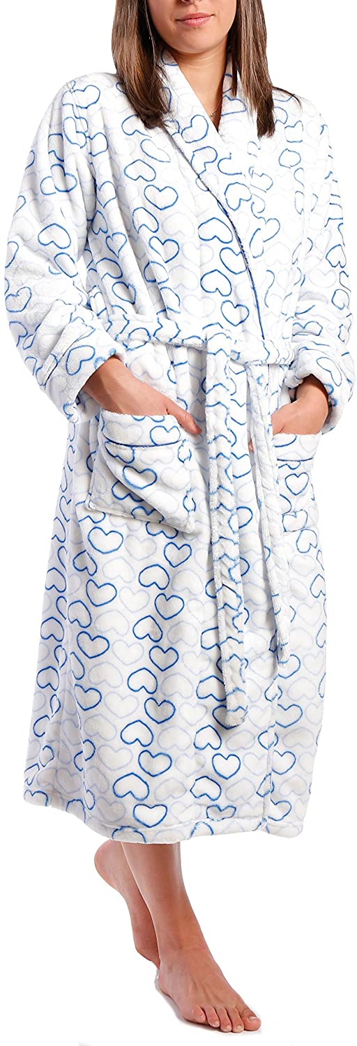 Price:$29.99 Noble Mount Womens Lush Butterfleece Spa/Bath Robe at Amazon Women’s Clothing store