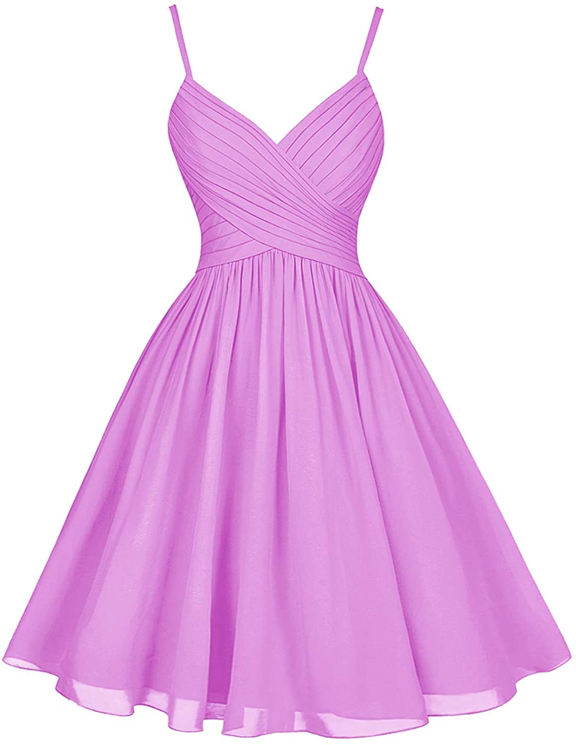 Price:$19.99 ASBridal Short Bridesmaid Dresses with Pockets Chiffon Prom Party Dress V Neck Pleated Bridesmaid Dress Sleeveless at Amazon Women’s Clothing store