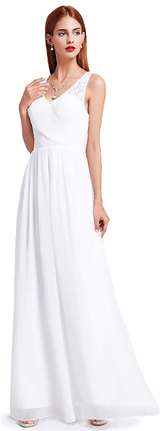 Price:$15.99    Ever-Pretty Women's Sleeveless Ruched Bust Floor Length Evening Dress 08871  Clothing