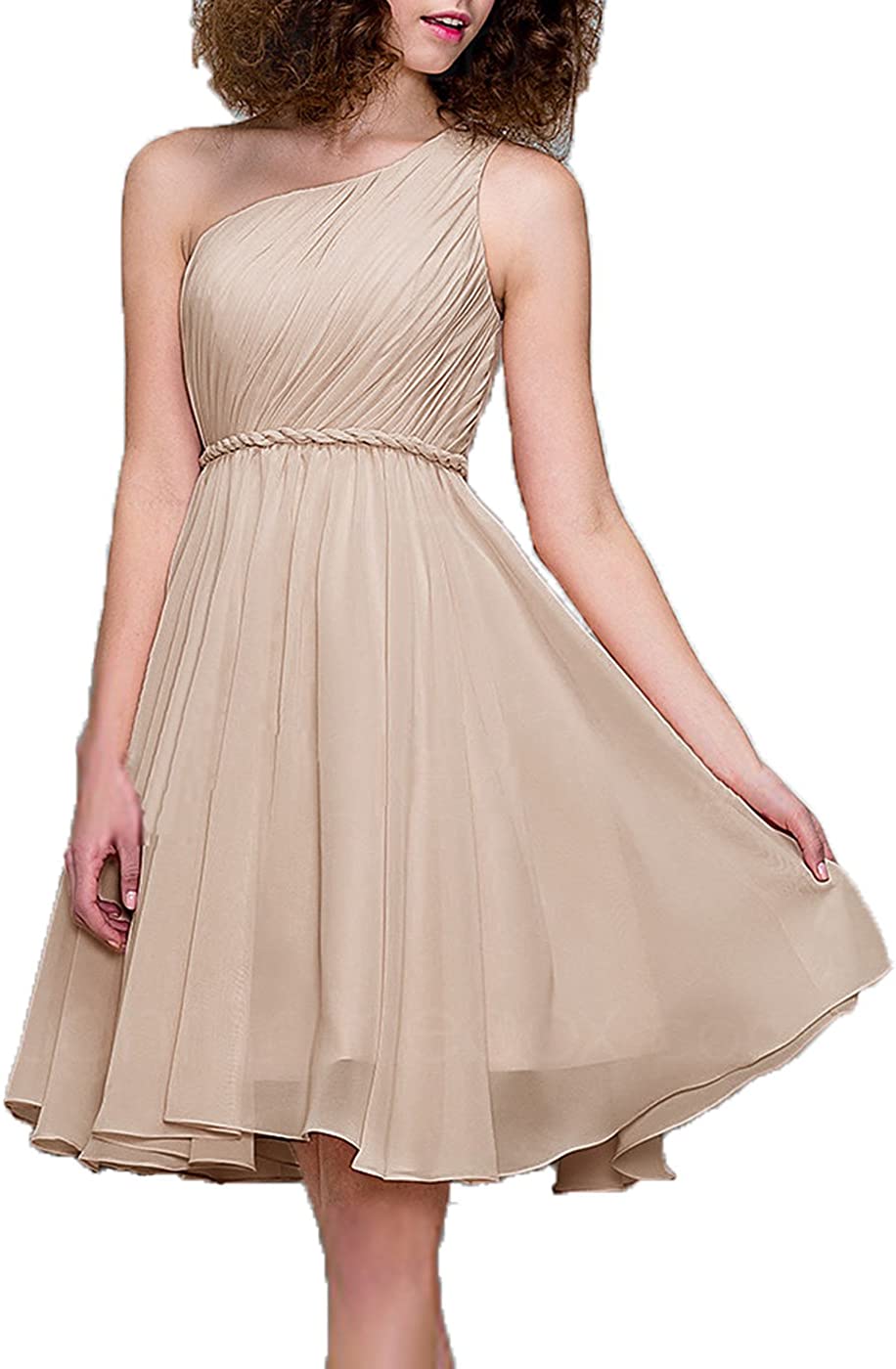 Price:$12.99    99Gown Long Cocktail Dress One Shoulder Floor Length Prom Formal Dresses for Women Bridesmaid Dresses Short  Clothing