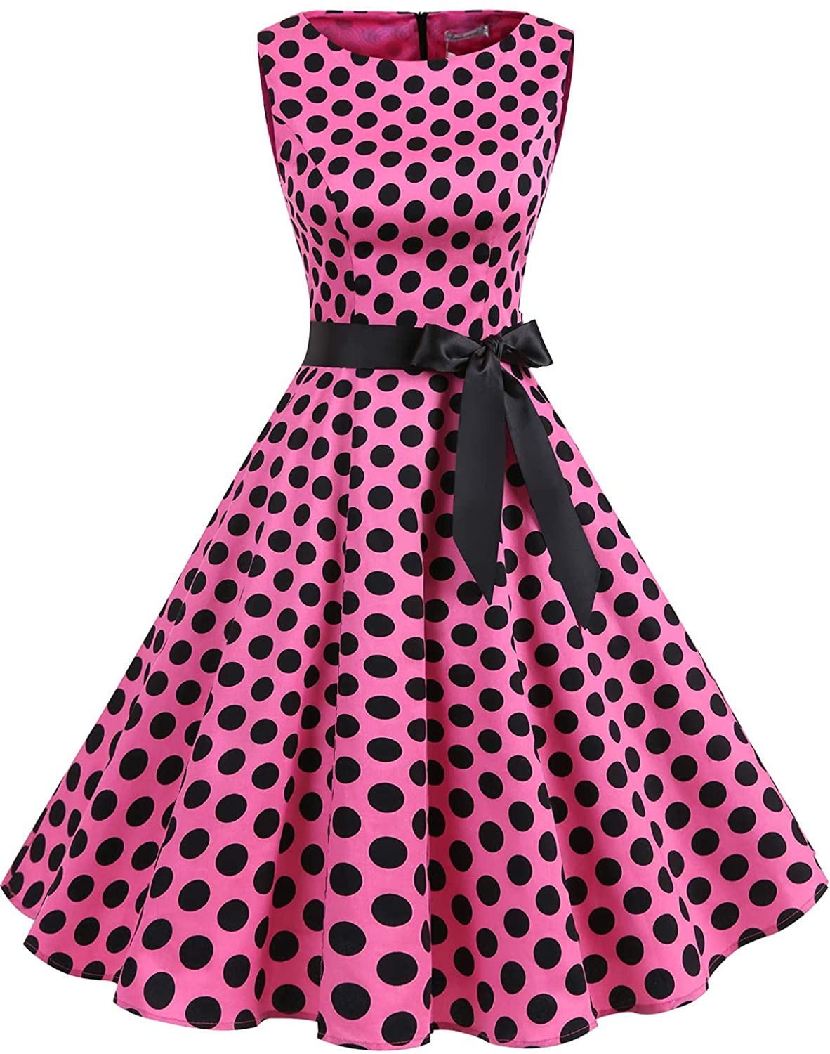 Price:$16.99    Gardenwed Women's Audrey Hepburn Rockabilly Vintage Dress 1950s Retro Cocktail Swing Party Dress  Clothing