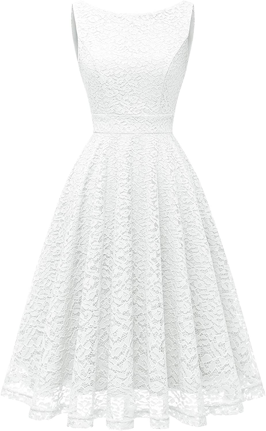 Price:$19.99 Bbonlinedress Women's Short Floral Lace Bridesmaid Dress V-Back Sleeveless Formal Cocktail Party Dress at Amazon Women’s Clothing store
