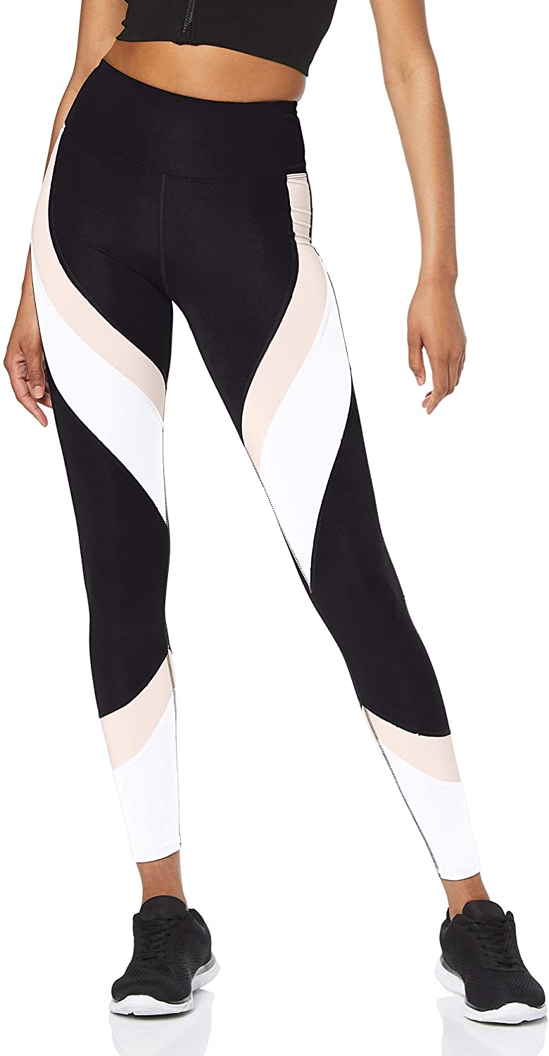 Price:$8.11    Amazon Brand - Aurique Women's Color Block Sports Leggings  Clothing