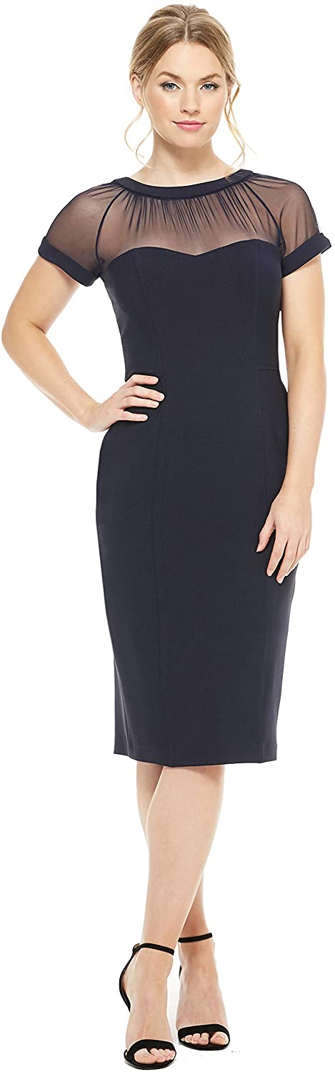 Price:$148.00    Maggy London Women's Cap-Sleeve Crepe Dress  Clothing