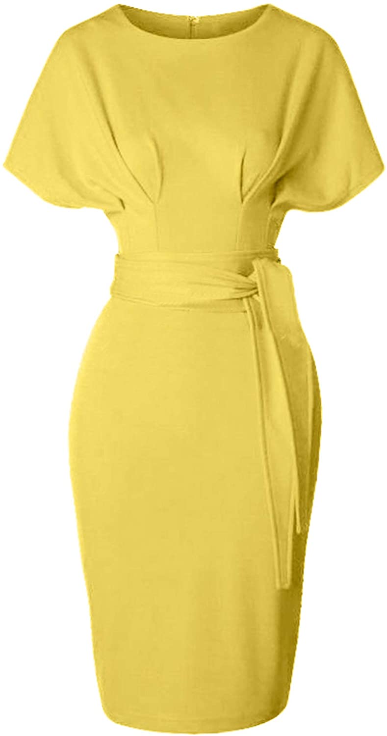 Price:$24.98    GownTown Women's 50s 60s Vintage Sexy Fitted Office Pencil Dress  Clothing