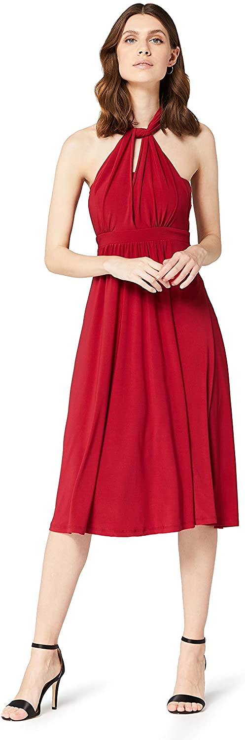 Price:$19.04    Amazon Brand - Truth & Fable Women's Bridesmaid Multiway Midi Dress  Clothing